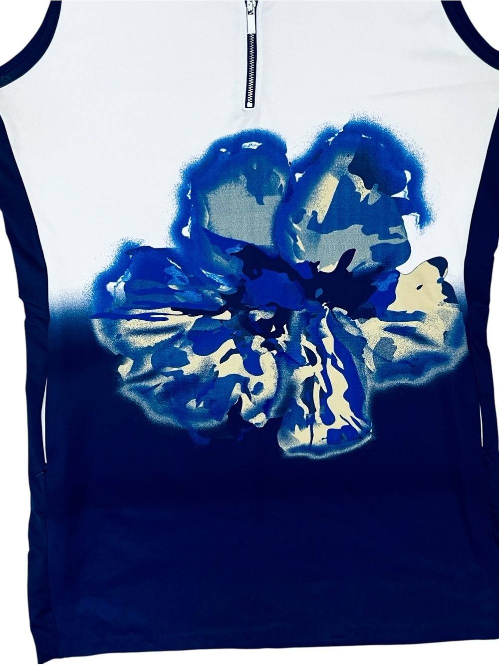 Tail Activewear Dress Blue Bloom Flower Golf Tennis UPF 50+ Zip/Pockets Sz XL - Picture 4 of 12